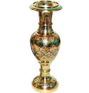 แจกันดอกไม้ทำจากทองเหลืองสำหรับตกแต่งบ้านและสวนแจกันดอกไม้โลหะพิมพ์ลายทันสมัยทันสมัย - Product Image 6