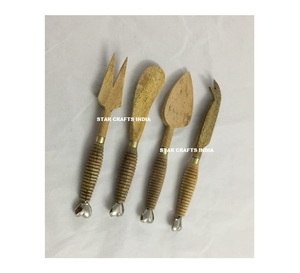 Stainless Steel Cutlery Set With Wood and Resin Handles Bastes Quality Gold Color Flatware Set for Top Selling - Product Image 2
