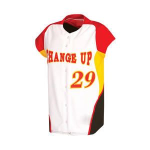 ชุดเครื่องแบบเบสบอลและซอฟต์บอลระบายอากาศได้ดีน้ำหนักเบาออกแบบโลโก้ได้ตามต้องการ - Product Image 1