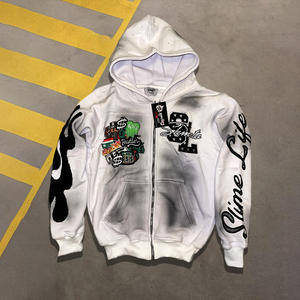 Sweats à capuche surdimensionnés pour hommes, sweat à capuche en coton premium, sweat à capuche en tissu épais, mode urbaine de rue - Product Image 6