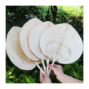 Abanico de mano en forma de hoja de bambú rústico al por mayor, recuerdo ecológico hecho a mano para Celebración de bodas y decoración de fiestas - Product Image 6