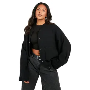 2024 recién llegados moda casual mujer ropa personalizada flor bordada satén Varsity bomber chaqueta