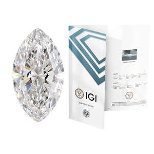 หินทรงหลวมที่ได้รับการรับรองจากผู้ผลิต5CT เพชร HPHT CVD iggia มีความคมชัด VS2 - Product Image 1
