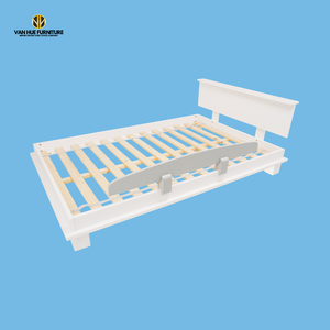 Lit pour enfants classique en bois d'ingénierie de couleur claire EN71 moyen et généreux Vietnam France Apprentissage | Van Hue - Product Image 4