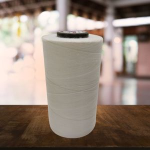 100% Cotton Ring Spun Yarn Bleached White for <b>Sewing</b> Moisture-Absorbent Spun Yarn is made Supplier in India - Product Image 2