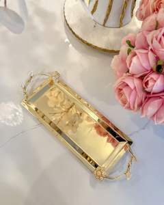 Decorative Steel And Brass Serving Tray For Fruits Dry <b>Nuts</b> And Snacks Display At Home And Festive Events - Product Image 1