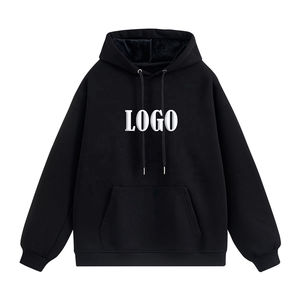 Sweat-shirt à capuche pour homme, logo personnalisé, impression, 100% coton, matière respirante, streetwear basique, sweat-shirt à capuche - Product Image 6