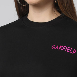 Nuevo diseño Otoño Invierno Color negro mujer sudaderas suelta moda pulóver de gran tamaño mujeres cuello redondo sudadera - Product Image 4