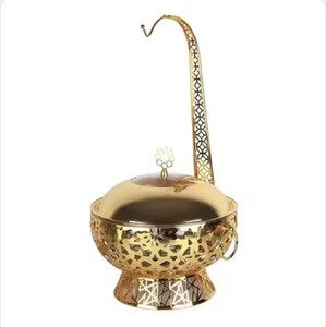 หม้อปรุงอาหารโลหะพร้อมฝาตอกทำจากหนังที่สะดุดตา - Product Image 5