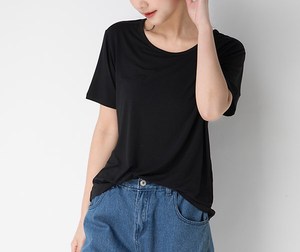 เสื้อยืดแฟชั่นแขนสั้นสำหรับผู้หญิงใหม่แผ่นรองไหล่ไม่สมมาตรเสื้อไม่มีสายรัดตกแต่งแบบอัดพลีทฤดูร้อนแสนหวาน - Product Image 2