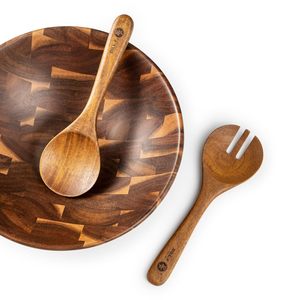 Tazón Grande de Madera Clásico, Hecho a Mano, Ecológico, de Calidad Premium, Pulido, para Ensaladas y Frutas - Product Image 5