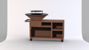 Poêles à <span class=keywords><strong>bois</strong></span> multifonctionnels 2 en 1 personnalisés pour patio, jardin, pique-nique, plancha à <span class=keywords><strong>bois</strong></span>, chauffages - Product Image 4