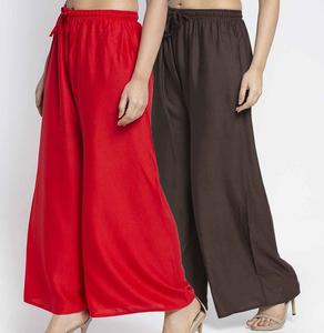 Pantalones Palazzo de lino de rayón personalizados para mujer, pantalones acampanados de pierna ancha transpirables al por mayor para ropa de oficina, estilos holgados de verano - Product Image 1