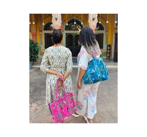 Bolso acolchado indio de algodón con estampado de Tigre, bolso de mano para mujer, bolso de mano para niñas, hermoso hombro nupcial a la moda - Product Image 2