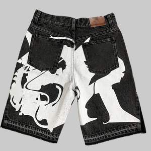 Short en denim épais de haute qualité avec patch short en jean - Product Image 4