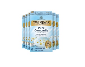 Twinings Pure Camomile Herbal <b>Tea</b> Individually Wrapped Bags, Calming & Delicate, 20 Count (Pack of 6) 120 Teabags - Product Image 1