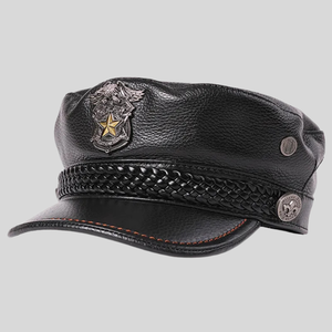 Gorra de Visera Estructurada Personalizada, Material de Lana, Ajuste Ajustable, Estilo Clásico con Visera para Uniforme Masculino o Atuendo Formal - Product Image 6