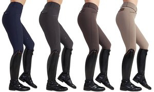 Pantalones de entrenamiento de carreras antideslizantes con pantalones ecuestres elásticos cómodos para mujer para niñas y damas - Product Image 6