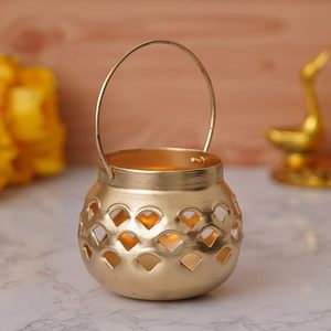 Portavelas de Metal chapado en oro hecho a mano decorativo para el hogar, soporte de vela de Metal en hierro, soporte de vela para decoración del hogar - Product Image 1