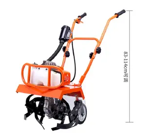 Factory Direct Sales Of Small Hand Push Mixed Oil Micro-Cultivator 2-stroke Air Cooled Cultivator