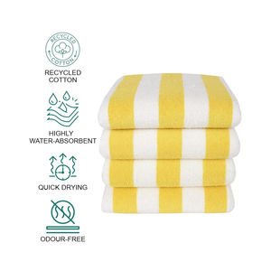 Serviette de plage en coton de luxe de haute qualité de qualité supérieure avec conception de logo personnalisé meilleure serviette de plage de luxe professionnel - Product Image 5