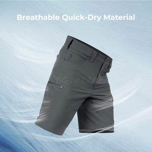 Oem Service Short de pêche d'été pour homme en nylon respirant avec planche solide à la taille élastique - Product Image 2