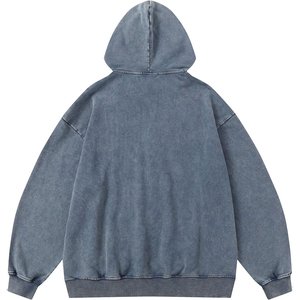 Customized 500 Gsm Heavyweight Cotton Pullover Hoodie Men Oversized French <b>Terry</b> Sweatshirts With Embroidery Logo <b>Bulk</b> Supplier - Product Image 4