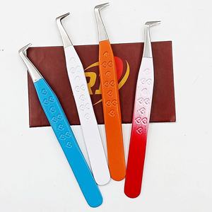 Pinzas Profesionales Ecológicas de Acero Inoxidable para Manicura y Pestañas, Estilo Ruso, Antimagnéticas, Agarre Fuerte, Fibra Suave - Product Image 4