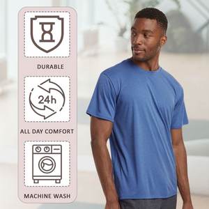 Tops de moda de verano, Camiseta deportiva de secado rápido con bordado de logotipo personalizado para hombres y mujeres, ropa de marca Personal de 8 colores sólidos - Product Image 5