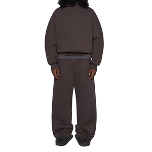 Custom Winter Breathable Cotton Heavy Weight Tracksuit Jogging Suit Sweat Suit Baggy Streetwear - Product Image 4