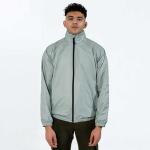 Men New Fashion Running Sports <b>Jacket</b> Blank Cotton Plaid Zip up Windbreaker <b>Jacket</b> Manufacture Custom - Product Image 1