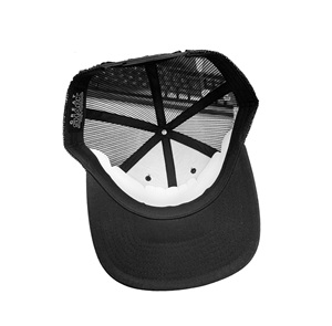 Sombreros de camionero de malla de mezclilla negra Bordado de logotipo 3D personalizado Gorra de camionero de estilo deportivo unisex Fabricado en Vietnam - Product Image 6