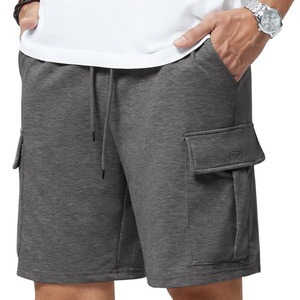 Venta al por mayor al aire libre Atlético liso bolsillo 100% algodón pesca pantalones cortos hombres Cargo pantalones cortos hasta la rodilla Streetwear pantalones cortos de los hombres - Product Image 1