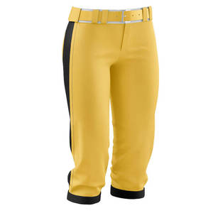 Pantalon pleine longueur athlétique pour femme avec ceinture et poches arrière-Idéal Baseball, Fastpitch, Softball Bottoms - Product Image 5