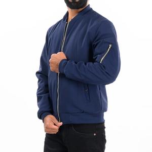 Premium Quality Windproof <b>Man</b> Bomber <b>Jacket</b> with Stand <b>Fur</b> Collar and Zipper Colorful Canvas Fabric 2025 - Product Image 3