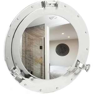 Antiguo barco náutico ojo de buey espejo de pared hogar Oficina decorativo MODELO DE Metal regalo coleccionable para aniversario o cumpleaños - Product Image 1