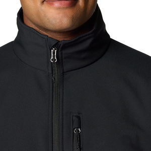 Chaqueta Softshell Azul Premium para Hombre, para Senderismo al Aire Libre, Diseño Cortavientos con Bolsillo en el Pecho y Cuello Alto, Estilo Casual - Product Image 5