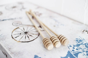 Bâtonnet à miel en bois artisanal naturel, écologique et réutilisable, 10 ml, pour pots de miel, thé et utilisation en cuisine - Product Image 2