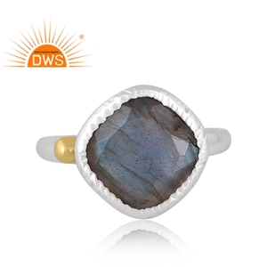 Best Quality Fine Sterling Silver Natural <b>Labradorite</b> Gemstone Statement <b>Ring</b> Custom Jewelry Manufacturer - Product Image 3