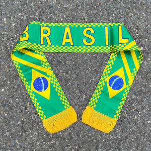 Custom Scarf Germany, Italy, England, Spain, Brazil, France, Satin Polyester Football scarves Size 14*130cm - Product Image 4