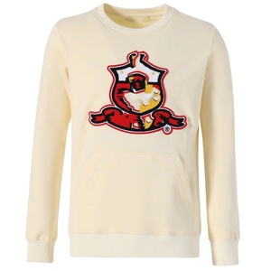 Sudadera Unisex de Cuello Redondo con Forro Polar Suave, Parche de Chenilla con el Escudo de la Fraternidad Kapa Alpha Psi, Ribete de Punto Rojo, para Invierno - Product Image 1