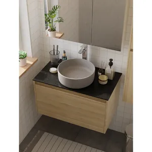 Lavabo en céramique HERA gris pierre 9514B-M104 - Product Image 1