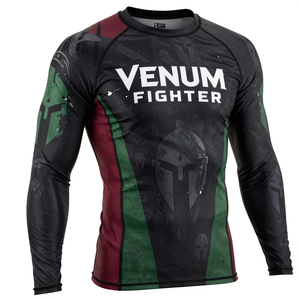 เสื้อรัดกล้ามเนื้อแขนยาว Venum Fighter Rash Guard สำหรับผู้ชาย แห้งเร็ว พิมพ์ลาย Warrior - Product Image 1