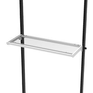 Outrigger Upright Accessory Clothes <b>Shelf</b> With Hanging Rod School Dormitory - Product Image 1