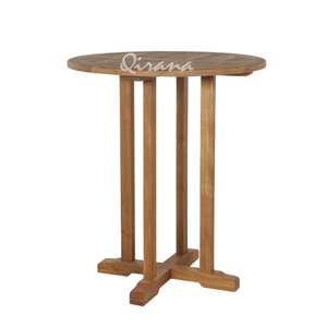 โต๊ะไม้สักอินโดนีเซีย90ซม. โต๊ะกาแฟกลมทนทานเฟอร์นิเจอร์กลางแจ้งผลิตในประเทศอินโดนีเซีย - Product Image 3