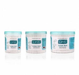 Juego de 200 Hisopos de Algodón Suaves y Absorbentes con Doble Punta y Frasco de Plástico para el Cuidado del Bebé y Tareas de Limpieza Delicada - Product Image 1