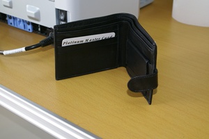 HMB-0699A Men's Luxury Fashion BiFold Genuine Leather <b>Wallet</b> Short RFID Protected Cover Closure Cotton Lining Pocket Size - Product Image 4