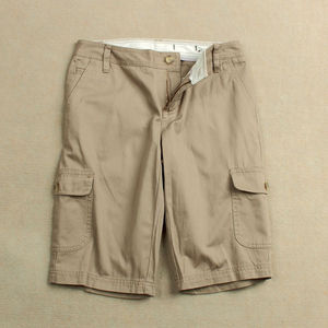 กางเกงขาสั้นผ้าย้อมสีล้วนสำหรับผู้ชายกางเกงขาสั้นเล่นกีฬาออกแบบได้ตามต้องการมีกระเป๋าทรงลึก - Product Image 6