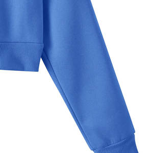 Haute qualité Logo personnalisé haute qualité pas cher prix décontracté Streetwear goutte épaule chiffres respirant écologique sweats à capuche tricotés - Product Image 3