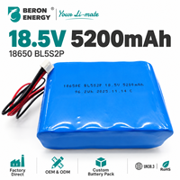 Baterai Penerangan Rumah 18.5V 5200mAh 18650 5S2P Sel Lithium Ion Isi Ulang untuk Lampu Meja Lampu Dinding Lampu Plafon